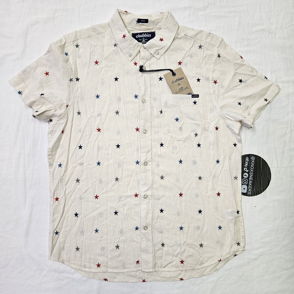 Chubbies The All Stars No Stripes Resort Weave Friday Shirt Men's Size XXLarge - Picture 1 of 9